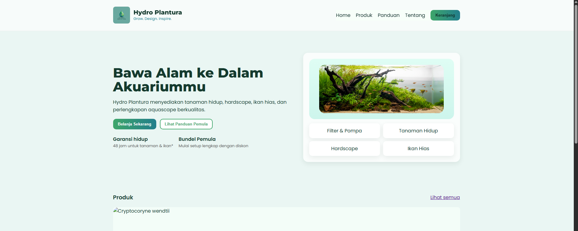 Mini E-Commerce preview